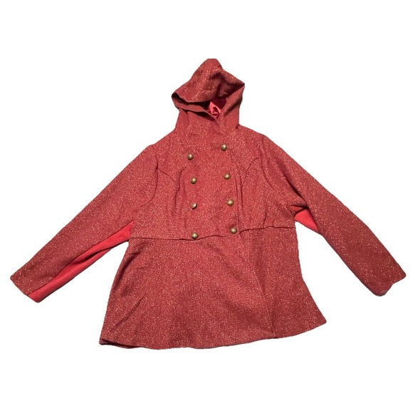Torrid Warner Bros. House of The Dragon Hooded Peplum Coat  Size 4 NWT - Picture 1 of 10
